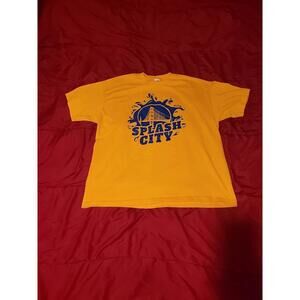 Golden State Warriors Yellow Blue Tee T-Shirt Splash City Aaa